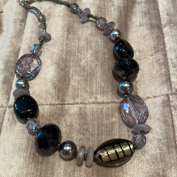 New York & Company Jewelry - Glass Necklace Chunky Beads 17-20”